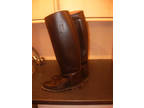 Long Leather riding boots size 7